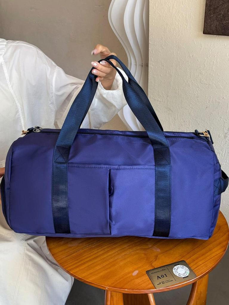 Large-Capacity Travel and Gym Bag with Wet/Dry Separation for Casual Use