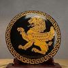 Personalized Handcrafted Steel Lion Shield: Medieval LARP Armor, Cosplay Prop 60.96 Cm