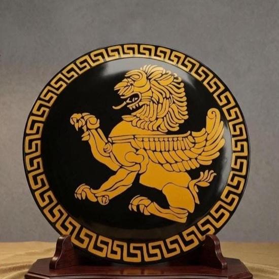 Personalized Handcrafted Steel Lion Shield: Medieval LARP Armor, Cosplay Prop 60.96 cm