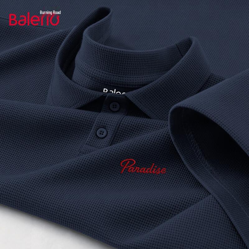 

Baleno Men s Waffle Knit Wrinkle-Resistant Short Sleeve Polo Shirt 2XL