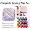 Portable Mini Sewing Box Set Partitioned Magnetic Needle Thread Box Home Sewing Box  Office