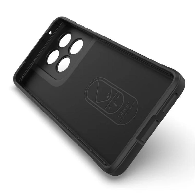 Für Motorola Edge 60 5G TPU-Hülle WANLONFENG HD-Serie Rutschfeste Handyhülle mit gehärtetem Glas