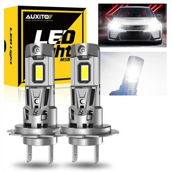 2X H7 LED Headlight Super Bright Bulbs Kit White High/Low Beam 6500K