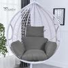 Egg Chair Cushion Swing Chair Cushion with Headrest Washable Hanging Basket Seat Cushion Replacement for Patio Garden Egg Chair