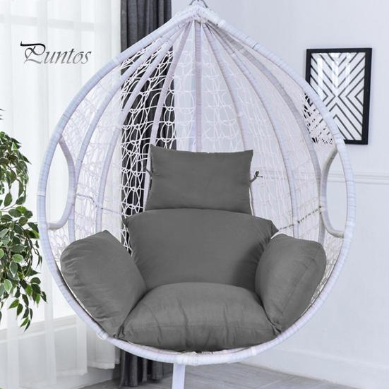 Egg Chair Cushion Swing Chair Cushion with Headrest Washable Hanging Basket Seat Cushion Replacement for Patio Garden Egg Chair