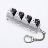 Mini Size Animals Printed Keycap Keychain Detachable Stress Relief Bag Pendant  Friends Gift