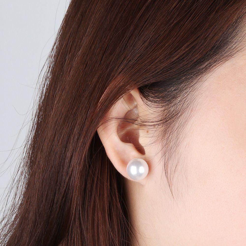 New Round Shape Pearl Earrings 4mm 5mm 6mm 8mm 10mm 12mm Elegant Round Ball Earrings Jewelry Accessories Ear Stud Women
