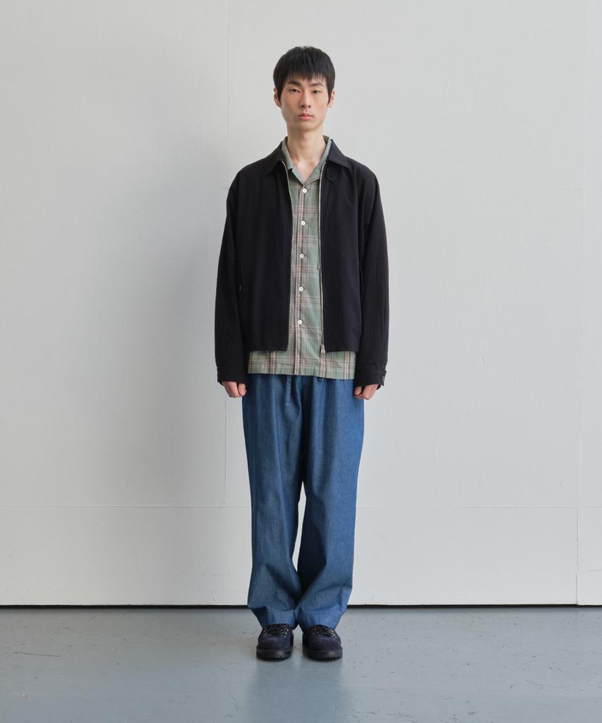 Holliseon Cove Chambray Drape Loose Pants Blue