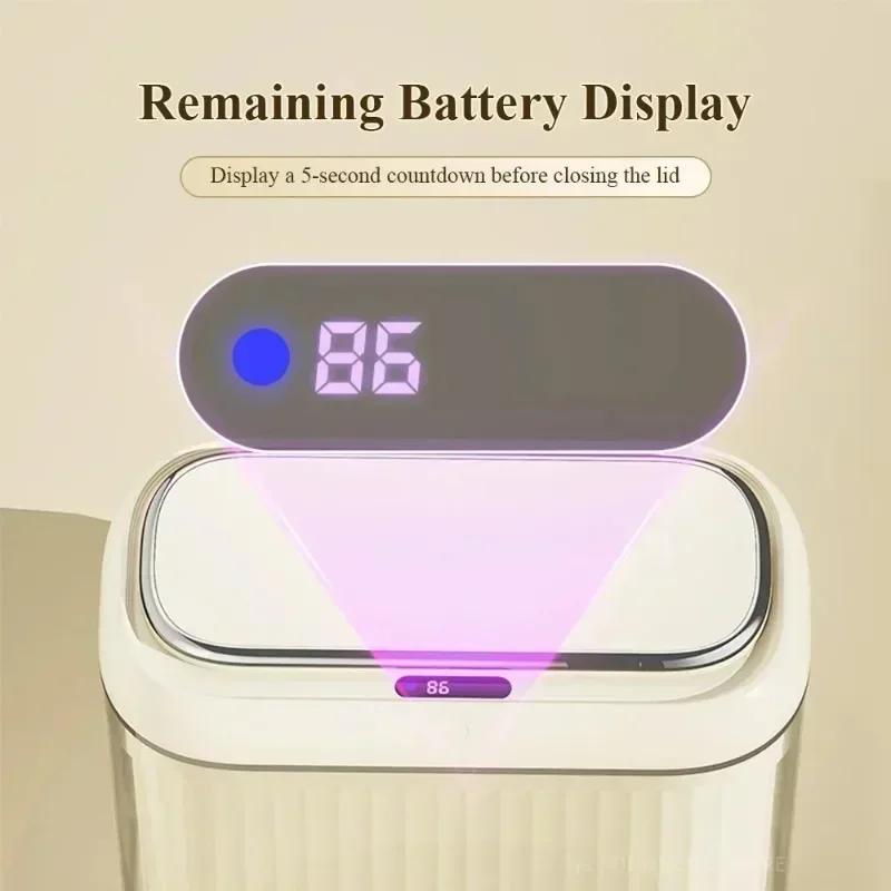 14L 3Color Smart Sensor Trash Can Bathroom Narrow Automatic Sensor Wastebin Toilet Kitchen Dustbin with Lid Smart Home