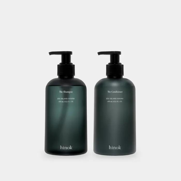Hinok Hair Care Set - Jeju Cypress Hypoallergenic Shampoo 450ml & Conditioner 450ml