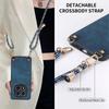 Leather Adjustable Crossbody Strap Case for Xiaomi Redmi Note 14 Pro Plus Detachable Lanyard Cover for Redmy Note14 Note14pro+