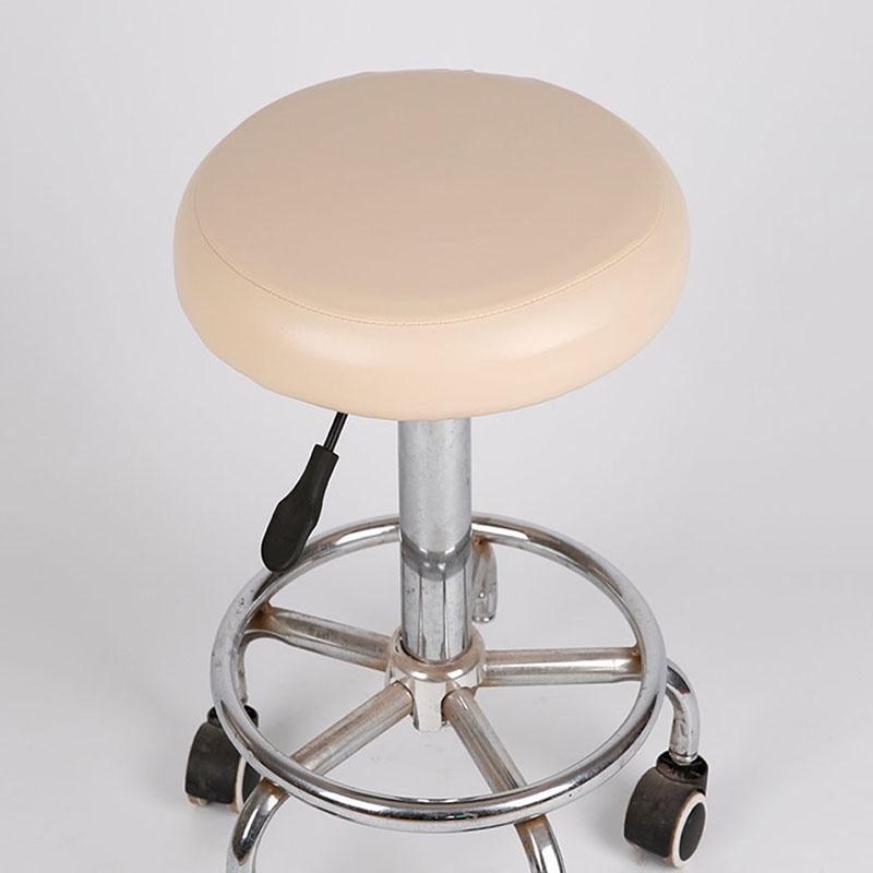 Cover Stool Bar Chic Round Chair Covering Seat Slipcover Leather 1pc