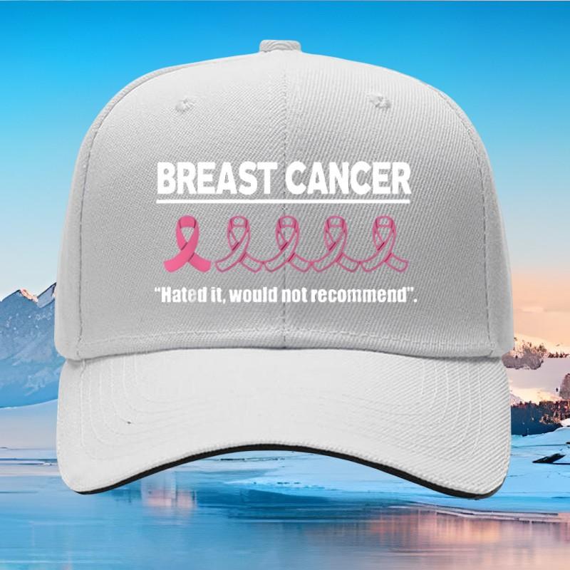 Breast Cancer Hated It Would Not RecomUnisexd Baseball Cap Adult Cotton Casual Adjustable Headwear
