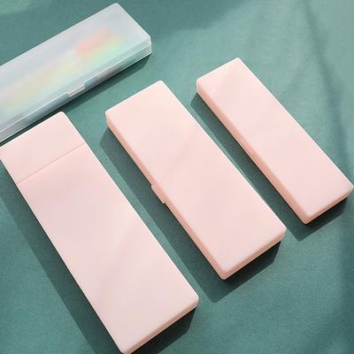 Pencil Cases Pens Storage School Office Simple Storage Organizer Plastic Creative Pencil Box Student Stationery Supplies