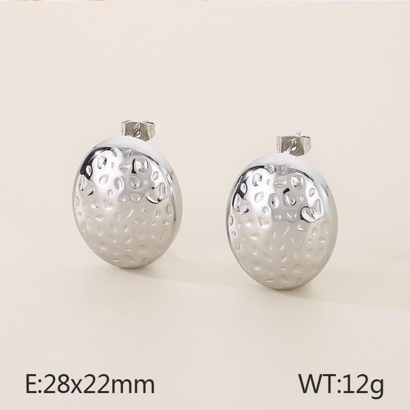 

Geometric Titanium Steel Stud Earrings: Cold-Style, Irregular Personality Design