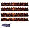 Mahjong Accessory 1/4Pcs Rack with Magnetic Pusher & Storage Bag Scalloped Acrylic Mah Table Organizer Jongg Tile Holder Bar Gift for American