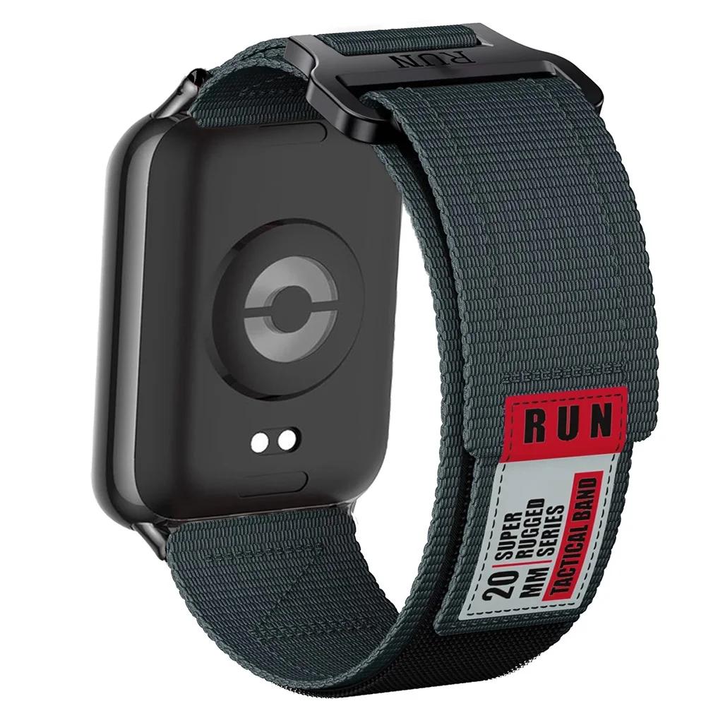 Prodyšný pásek pro Xiaomi Redmi Watch 4/5 Nylonová smyčka Vyměnitelný náramek Pásek pro chytré hodinky Mi Band 9/8 Pro Sportovní pásek