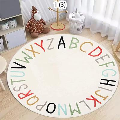 ABC Alphabet Educational Carpet Mat Rug Home Decoration Living Room Letters Pattern Non Slip Soft Floor Mat Bedroom Decor