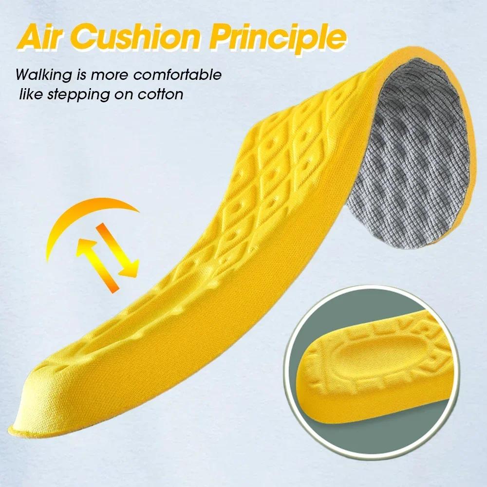 Sneakers Orthopedic Arch Insoles for Shoes Flat Foot Memory Foam Insole Plantar Fasciitis Template Shoe Pads Inserts Women Man