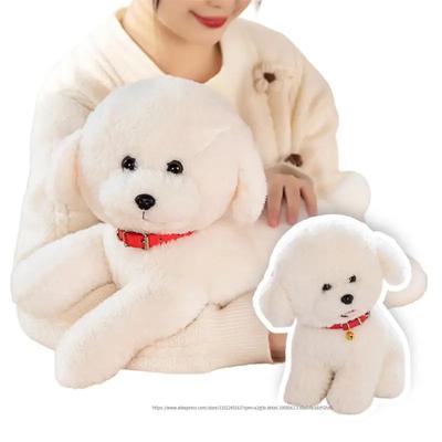22/28/48CM Simulation Bichon Dog Frise Plush Toys Lovely Puppy Dolls Stuffed Soft Accompany Animal Birthday Xmas Gifts For Kids