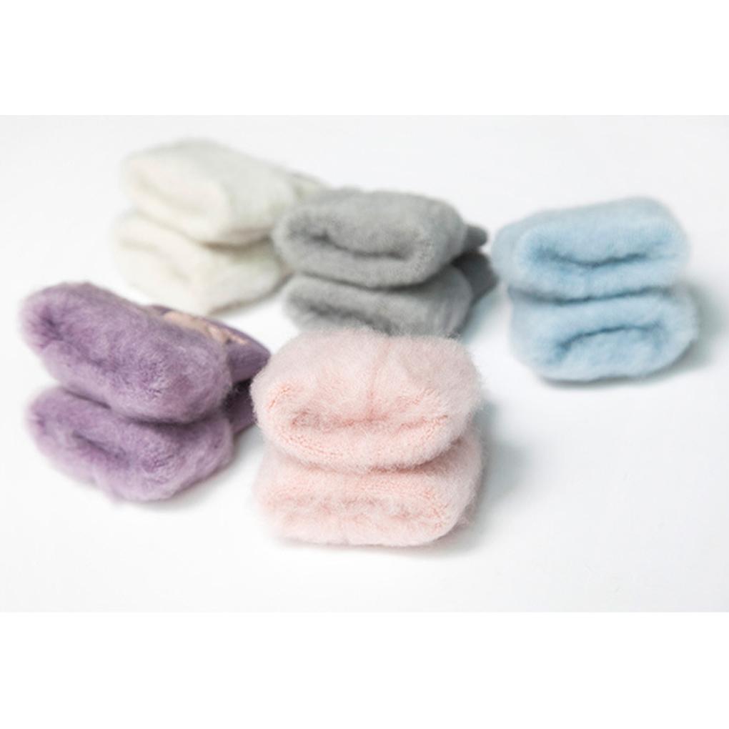 1 Pair Baby Warm Socks Toddler Breathable Elastic Acrylic Fibers Socks