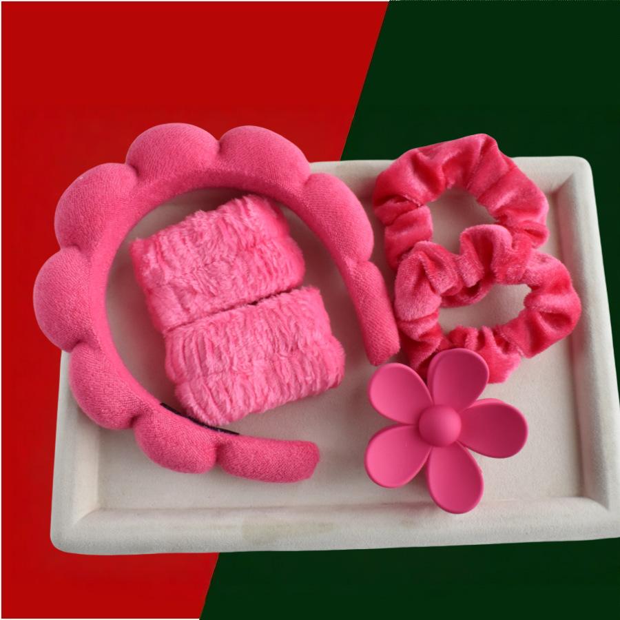 6-piece Set Of High Elasticity Hair Bands With Hair Ties And Clamps