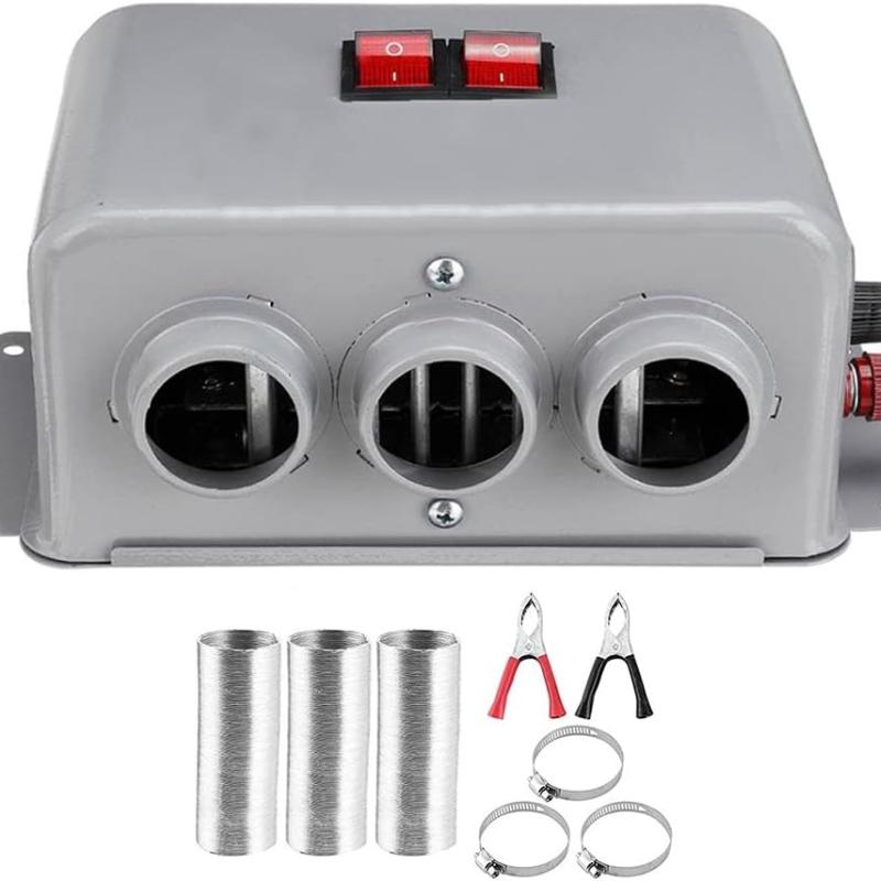 Windshield Defroster 3 Hole Vehicle Electric Demister, Fast 2 In 1 Heating Cooling Dryer High Power 800W Compact Defrost Fan, Portable Low Noise