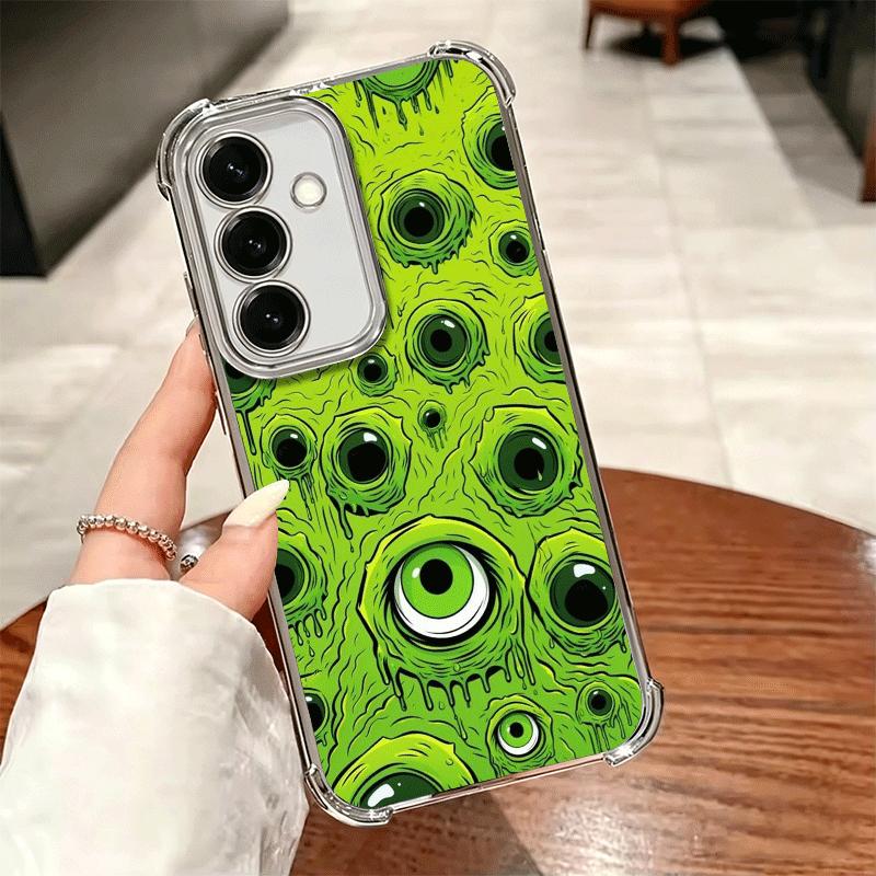 Horror Zombie Skeleton Green Soft Phone Case For Samsung A17 A27 A07 A37 A57 A16 A56 A15 A55 A14 A54 A13 A53 A26 A36 A25 A35 A24