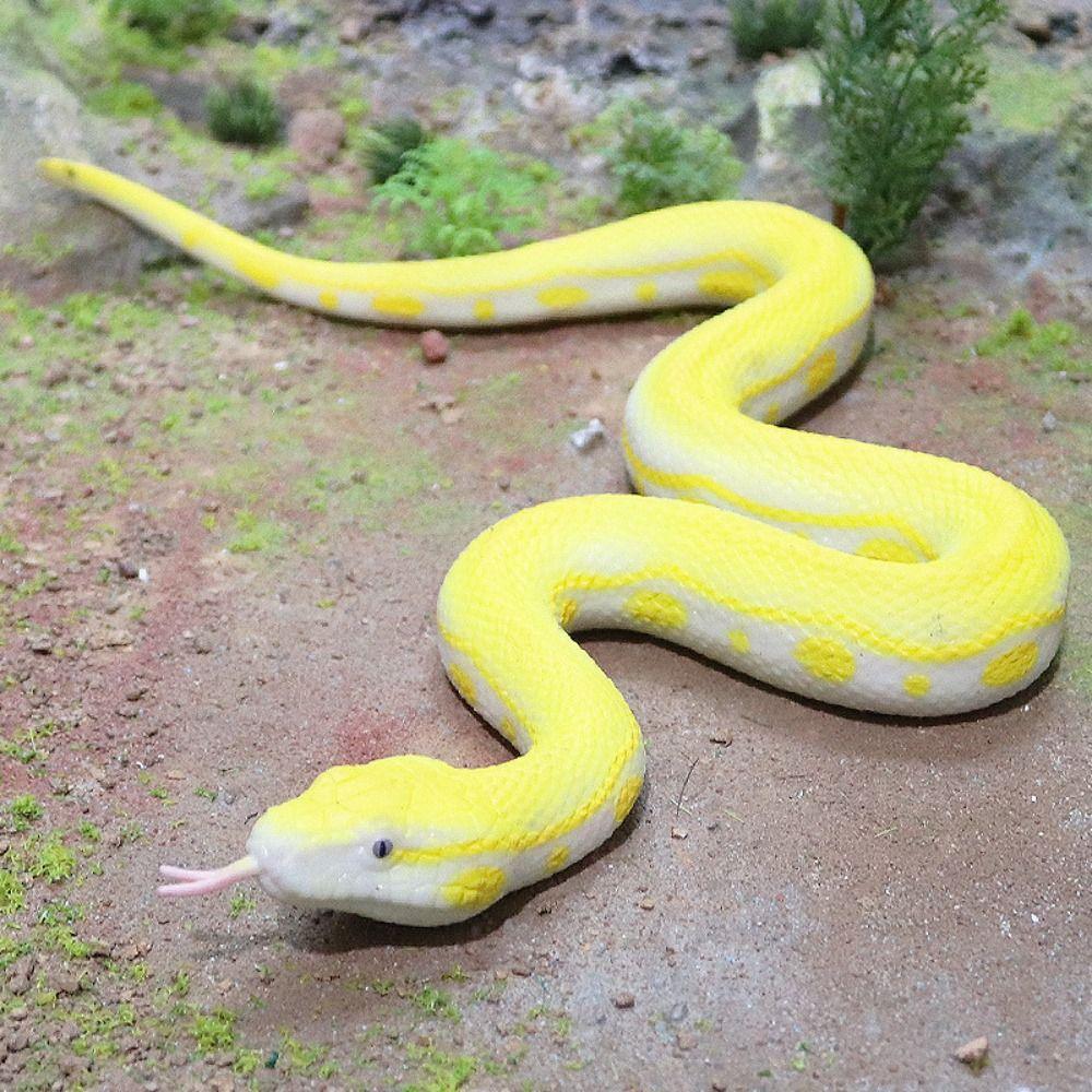 Reptile Animal Rattlesnake Model Soft TPR Simulation Snake Funny Snake Action Figures  Prank Toy
