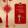 Handmade Red Chinese Lover's Knot Pendant with Tassel Ornament 2025