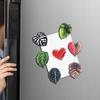 Dekorativní magnety na lednici, sada 6 kusů, design listů simulovaných rostlin, pro domácí dekoraci a připomínky