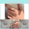 Adjustable Heart Shaped Copper Ring For Women With Roman Numerals Elegant Design