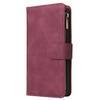 Leather Zipper Wallet Phone Case with Bracket for iPhone 12/XS