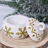 Christmas Candle Jar Silicone Mold DIY Relief Snowflake Storage Box Aromath Gypsum Molds Resin Crafts Making Home Xmas Party Dec
