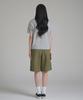 Noming Chino Single-Pleat Strap Wide Bermuda Shorts - Khaki