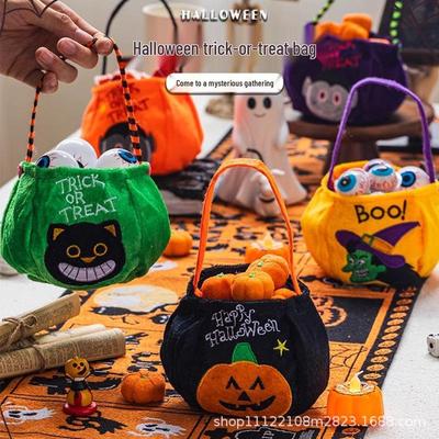 Pumpkin Trick-or-Treat Bag: Halloween Gift & Decoration for Kids