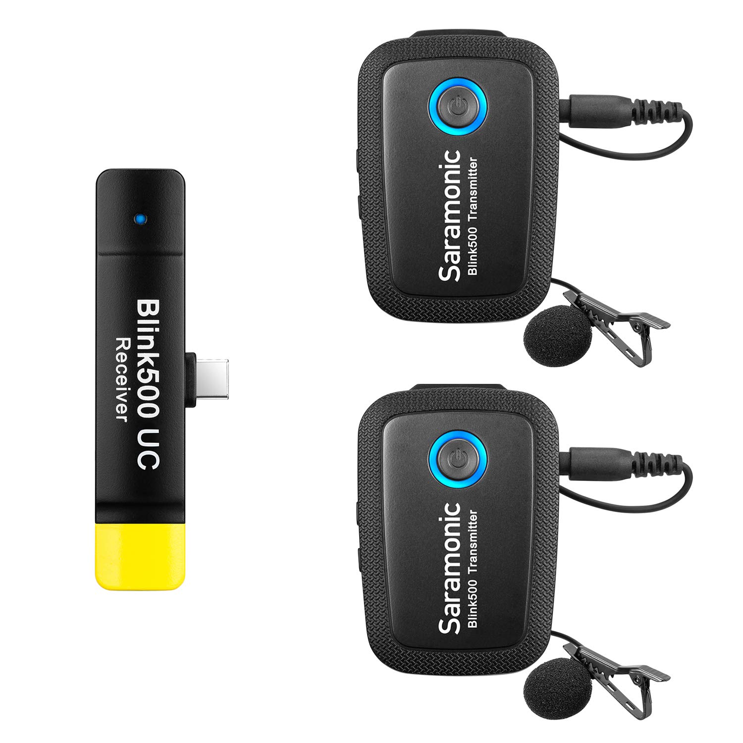 

Беспроводной петличный микрофон 2,4 ГГц, Saramonic Blink500 B6 Свободный микрофон для записи с двумя передатчиками и приемником USB Type-C для Samsung