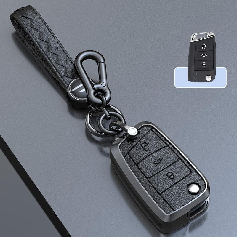 

Suitable for Jetta Key Case VS5 New Jetta VS7 Car Special Key Case Remote Control Protective Case High-grade Shell Gold