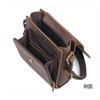 Vintage Fashi Genuine Leather Men Shoulder Bags Leather Messenger Bags Men Crossbody Bag Casual Bag Cowboy Style Brown Medium