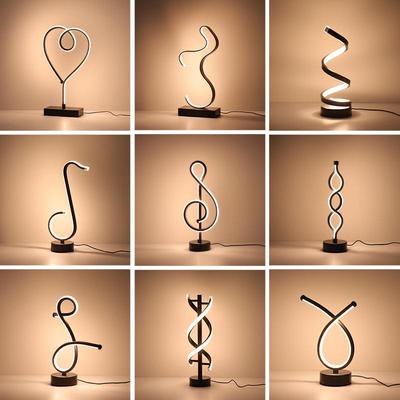 LED Bar Table Lamp: USB Plug-in Decorative Night Light - Creative Desktop Lamp for Clear Atmosphere.