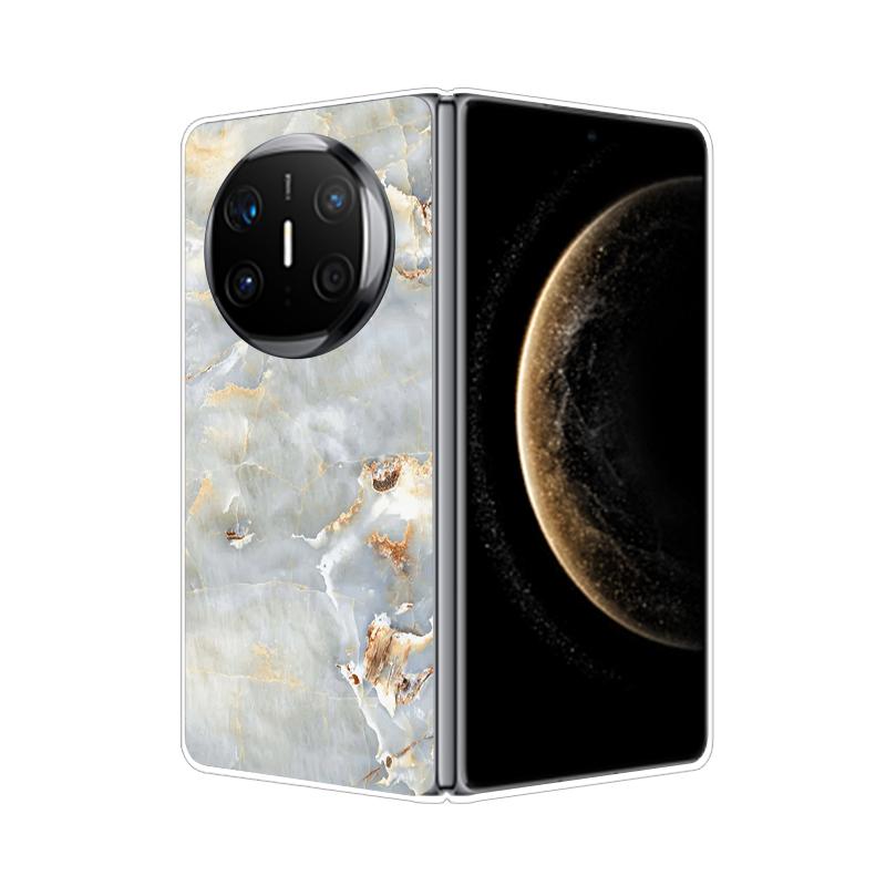 For HuaWei Mate X6 Case Marble Soft Hard PC Shell Back Cover For HuaWei Mate X3 X5 X6 X2 Full Coverage Phone Shell MateX6 Capa