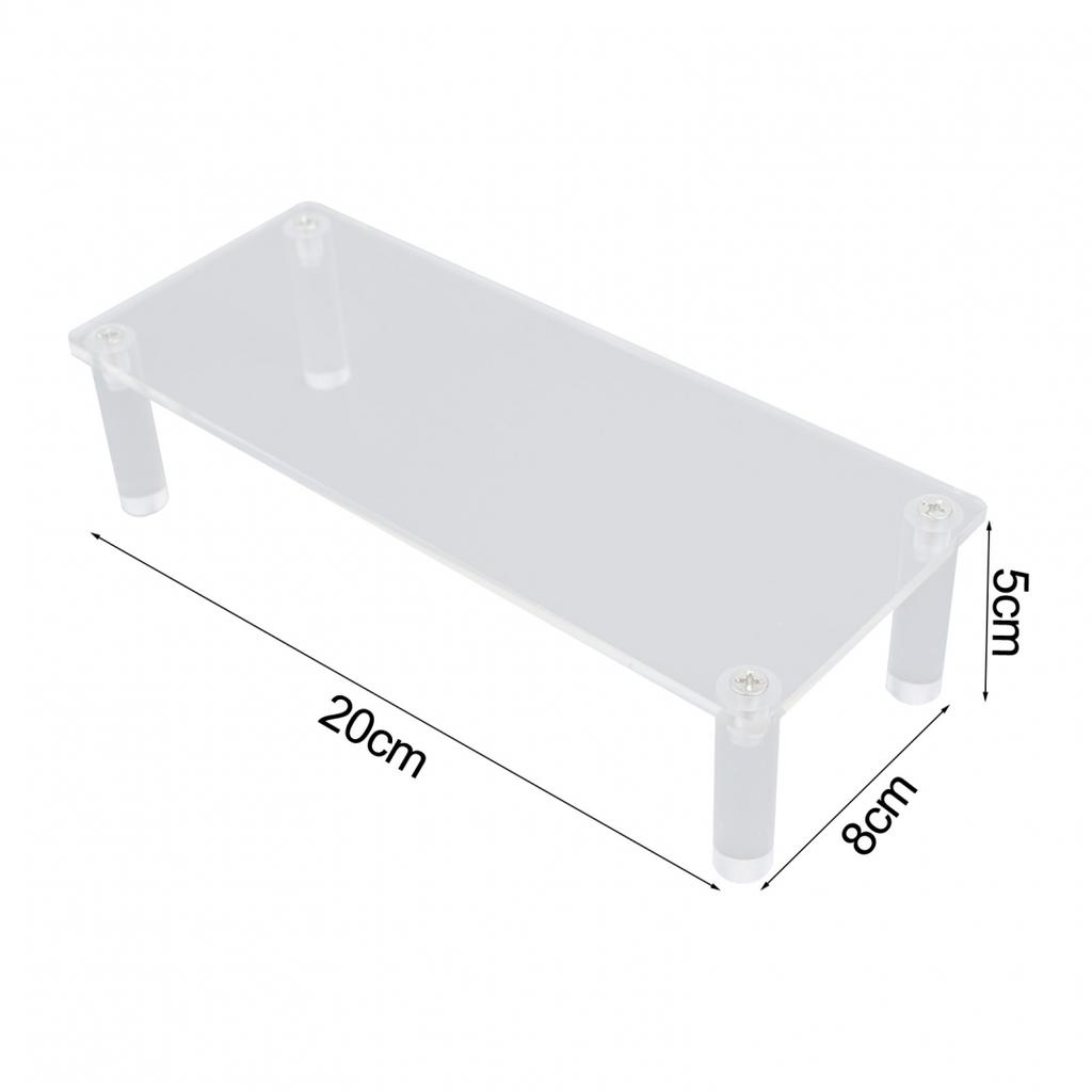 Desktop Storage Acrylic Display Stand Transparent Storage Rack Detachable Design