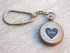 Personalized Engraved Compass Keychain Custom Brass Keyring Couples Anniversary Gift Boyfriend Valentines Gift Nautical Style Keychain