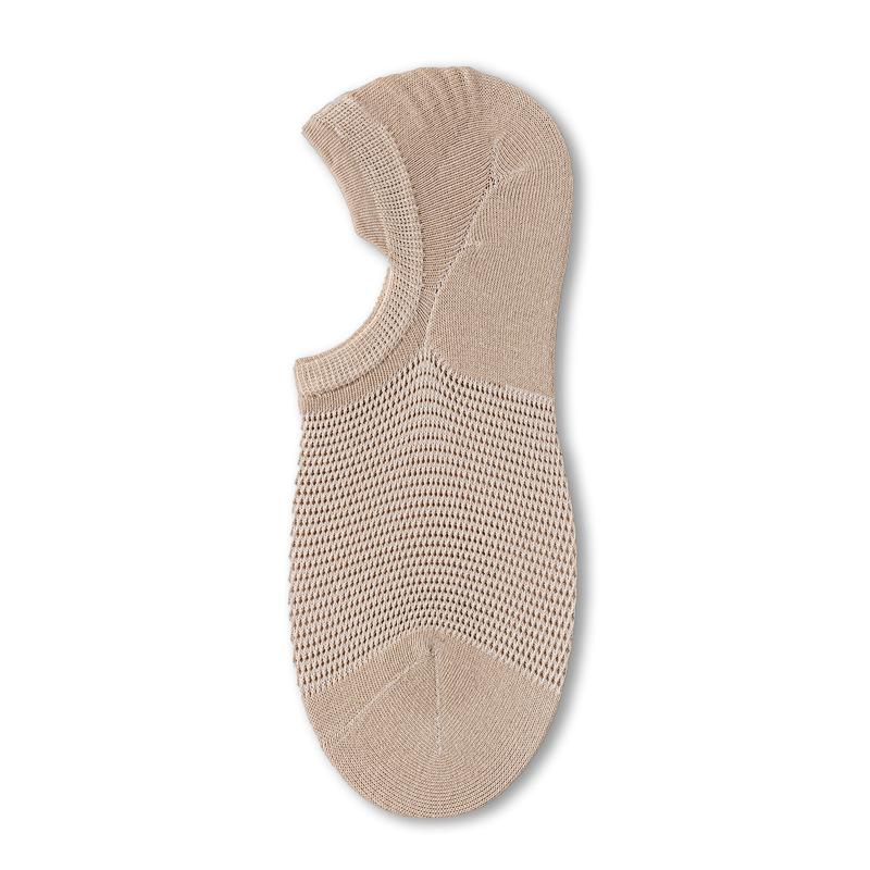 Men's Summer Mesh Breathable 10A Antibacterial Invisible Shallow Mouth Do Not Fall Off with The Boat Socks