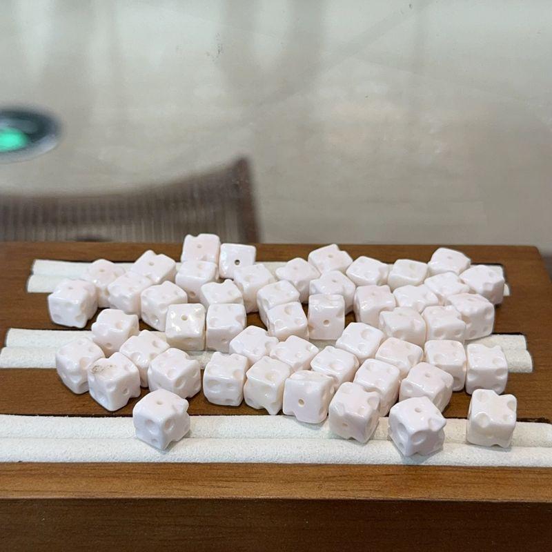 

Camel Bone Square Cheese DIY Accessories Loose Beads String for Bead Bracelet Necklace Cultural Artifact Prayer Beads Bracelet Ornament One