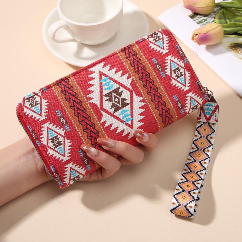 Dame Lommebøker Bohemsk Stil Lang Lommebok - Clutch, Myntpung & Kortholder