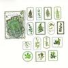 30 Pieces of Vintage Flowers Plants Leaves Handmade Account DIY Decoration Stickers Magazine Decoration Supplies DIY Decoration Label Stickers