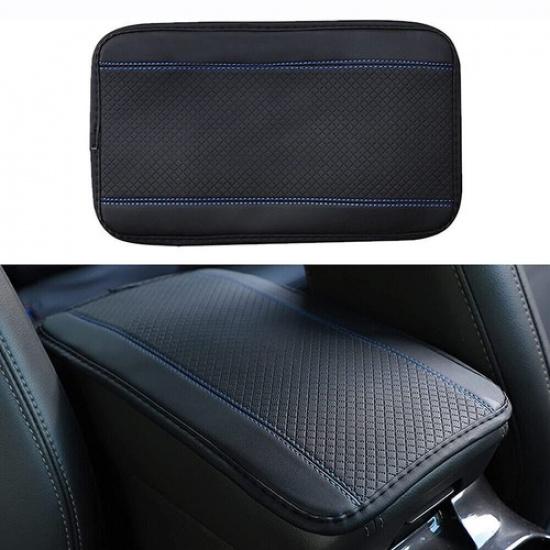 1X Leather Car Armrest Cushion Cover Center Console Box Mat Protector Accessory