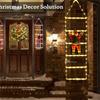 Decorazioni LED di Natale Lampada Fatata Lampada a Scala LED con Babbo Natale Rampicante Luce di Natale per Casa Esterno Ornamenti di Capodanno S