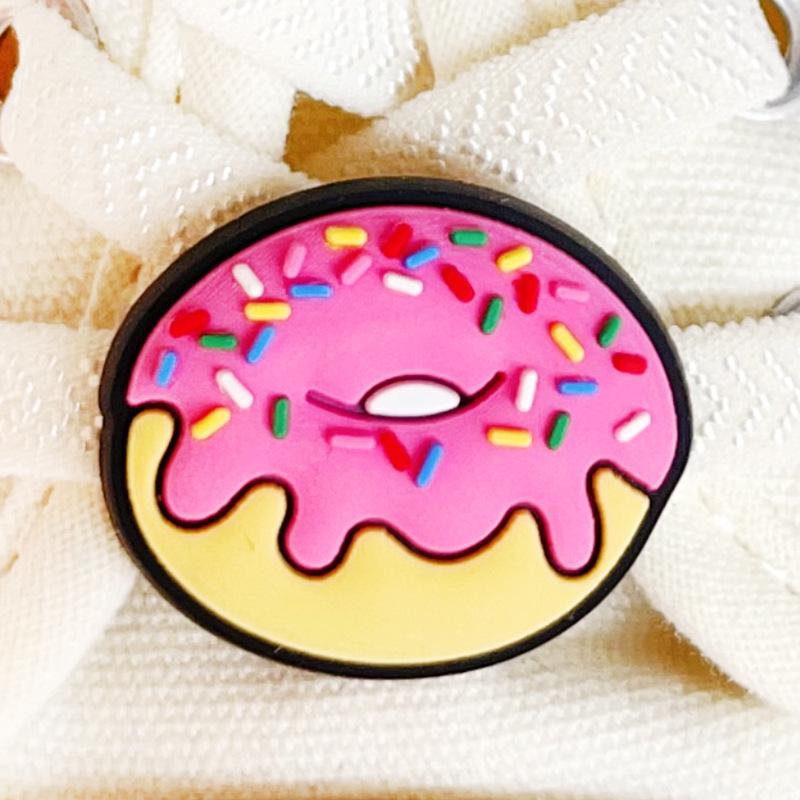 Cute Pilot Dog Shoe Lace Buckle with Cola & Hamburger Design